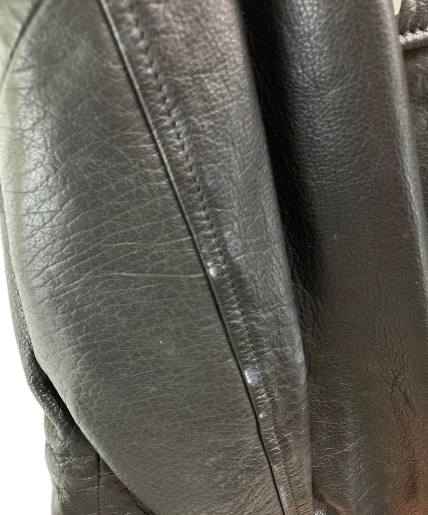 中古・古着通販】DIESEL (ディーゼル) M-65バッファローレザーレザー