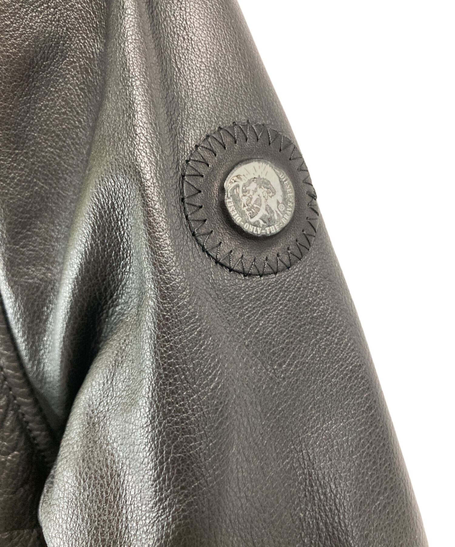 中古・古着通販】DIESEL (ディーゼル) M-65バッファローレザーレザー