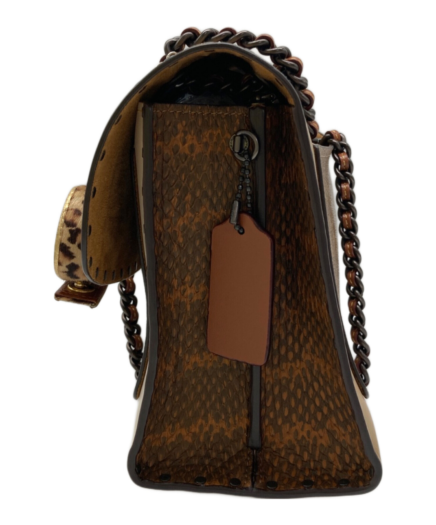 中古・古着通販】COACH (コーチ) フラワーモチーフ チェーンショルダー