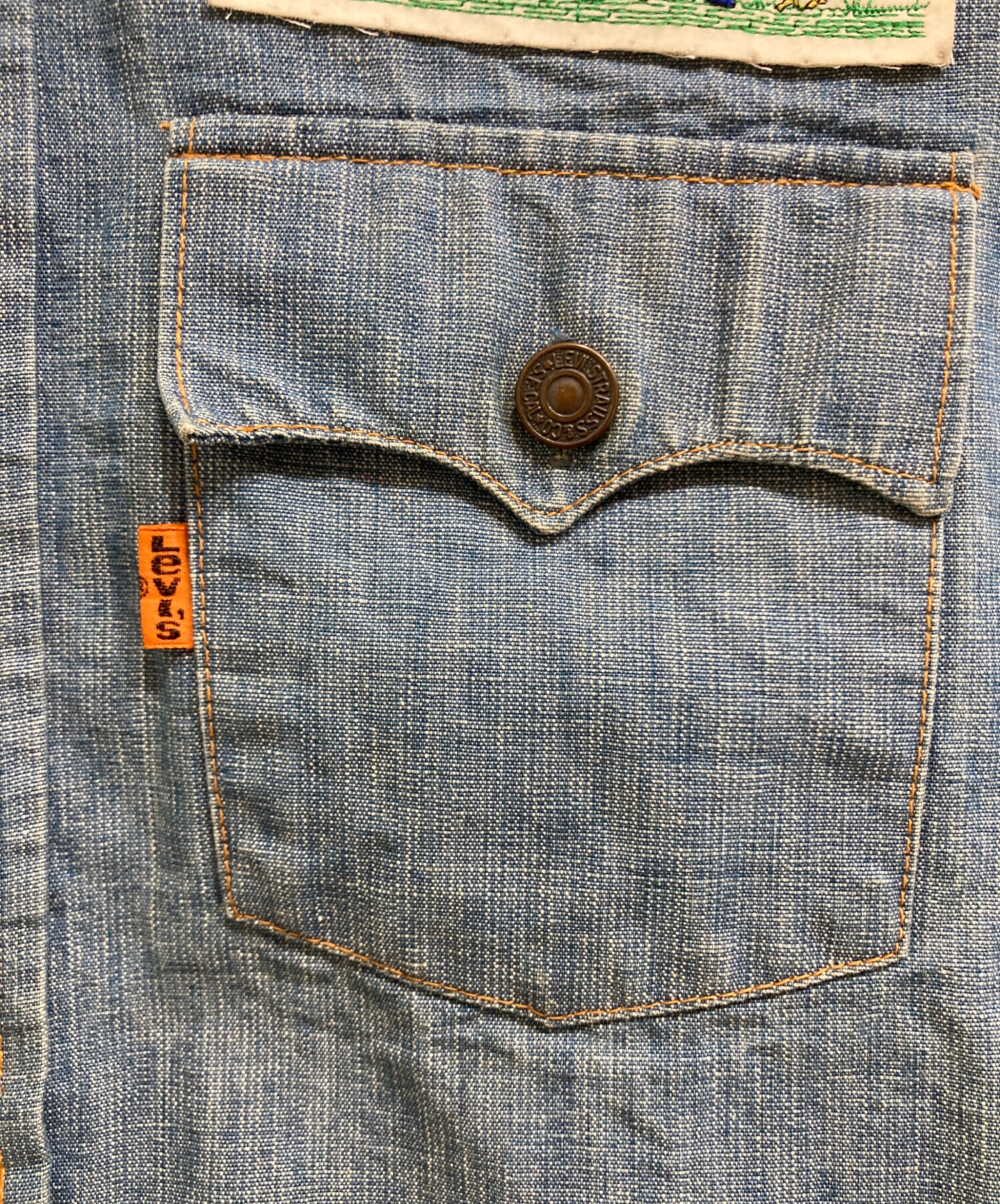 中古・古着通販】LEVI'S (リーバイス) ワッペン刺繍デニムシャツ
