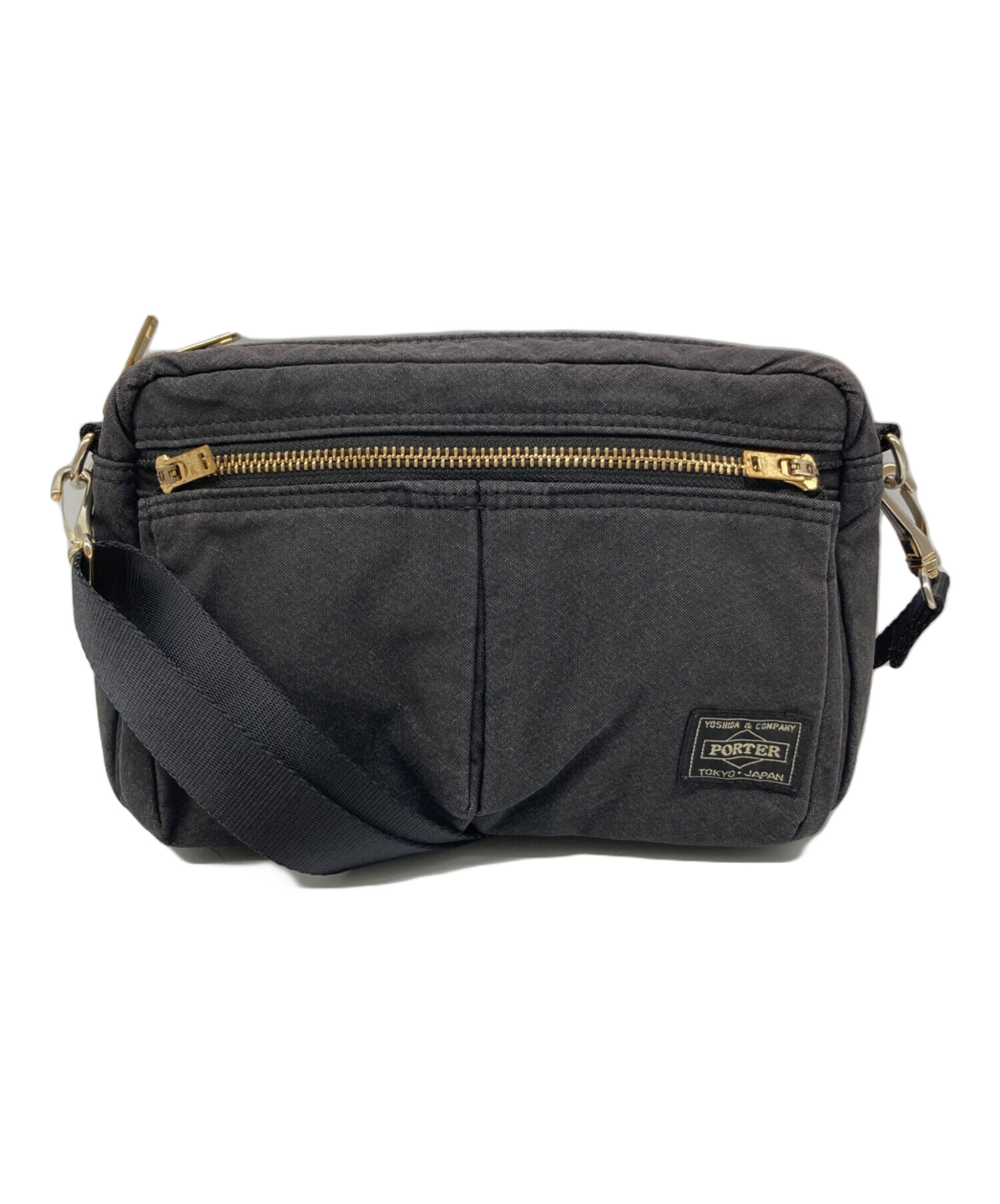 中古・古着通販】PORTER (ポーター) DRAFT SHOULDER BAG ブラック 