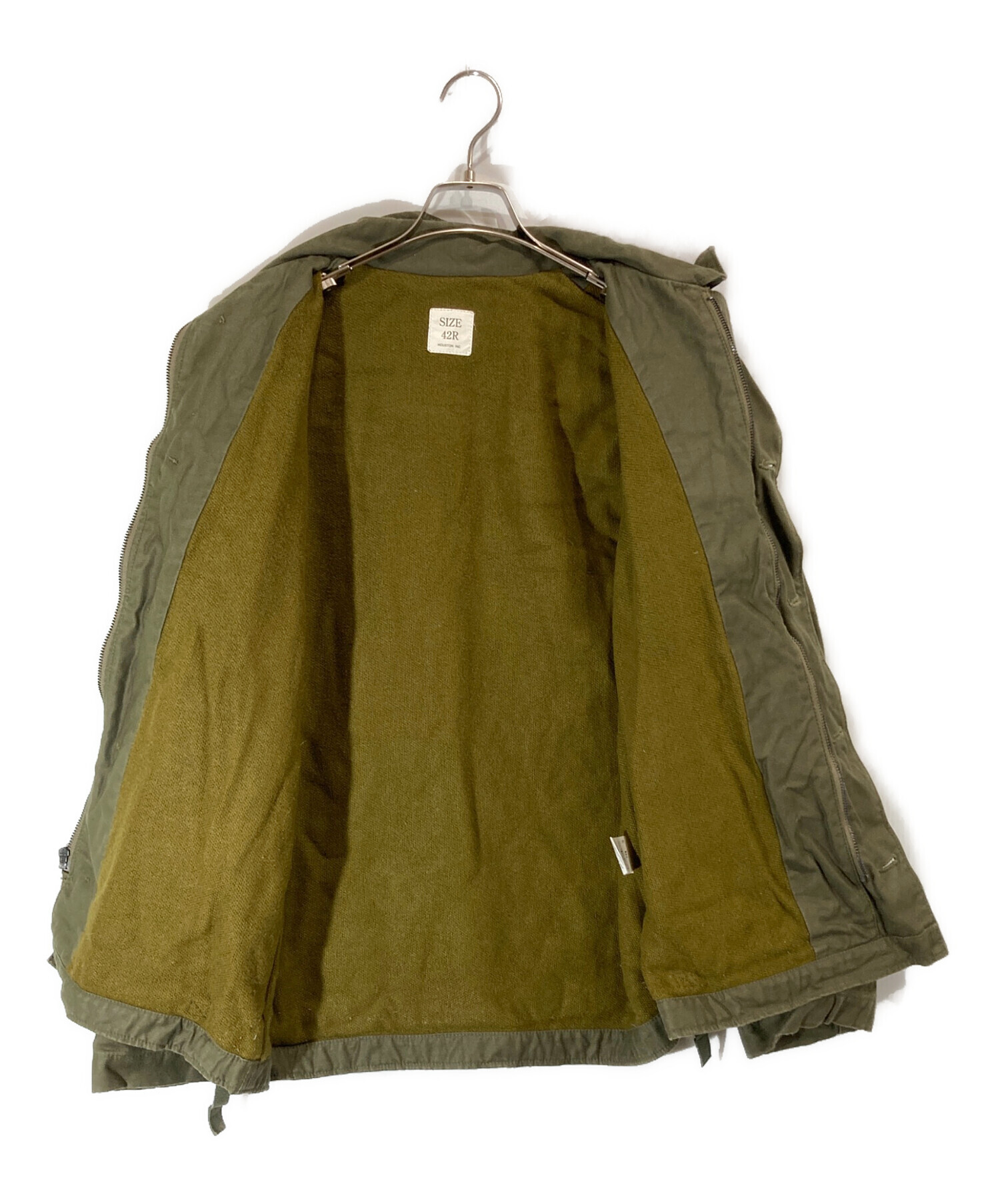 中古・古着通販】HOUSTON (ヒューストン) A-2 デッキジャケット カーキ