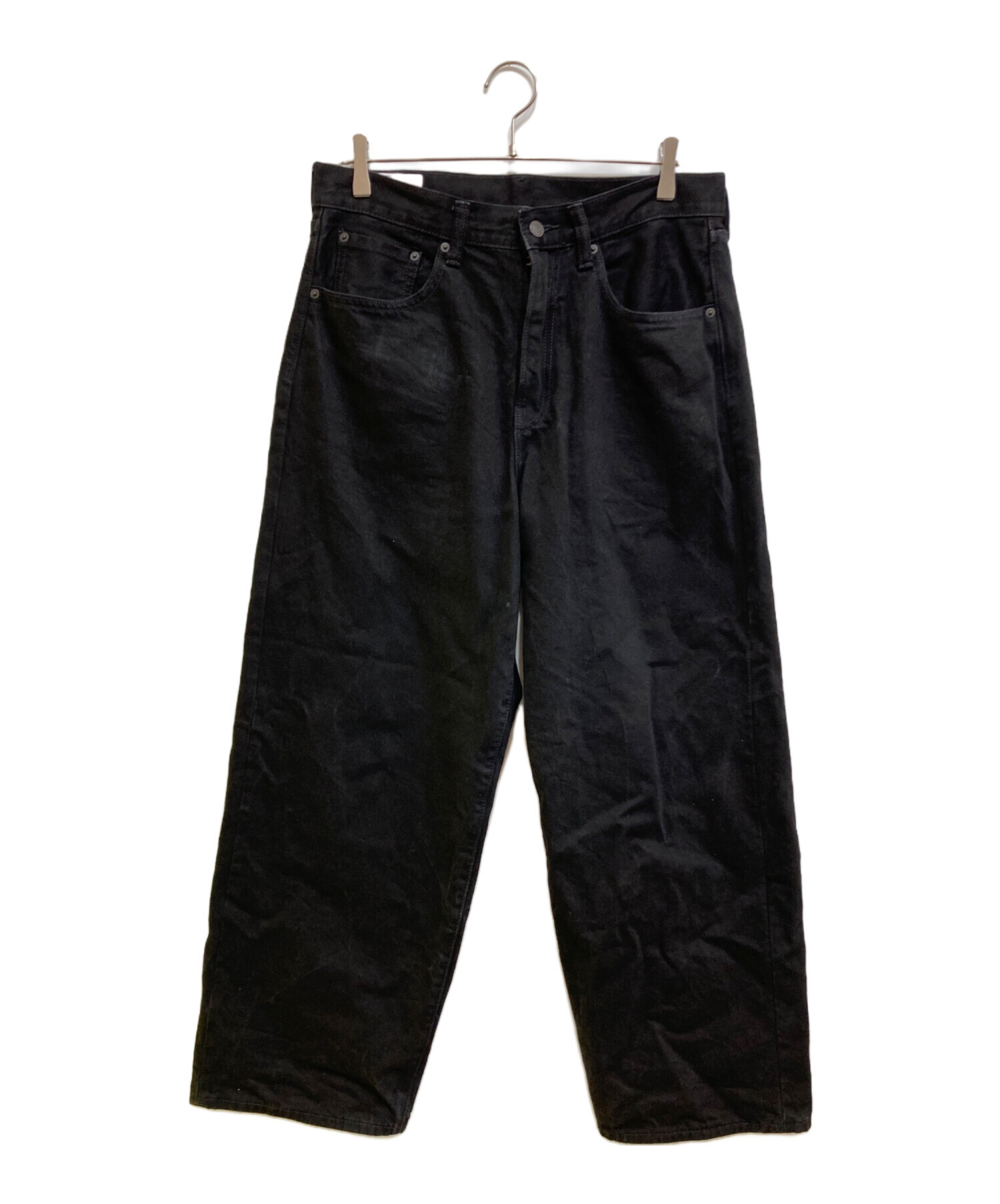 中古・古着通販】GAP (ギャップ) SUPER BAGGY DENIM ブラック サイズ 