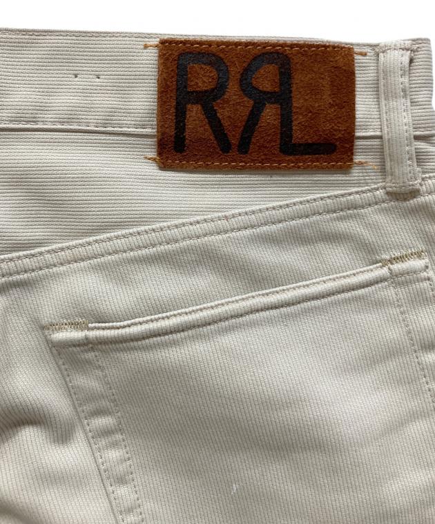 ダブルアールエル　ピケ　ストレートパンツ　サイズ28 ベージュ 中古・古着通販】RRL (ダブルアールエル) SLIM FIT コットンピケ
