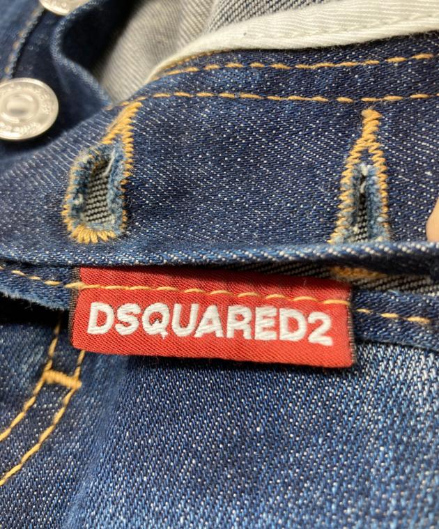 中古・古着通販】DSQUARED2 (ディースクエアード) DARK RIPPED BLUE