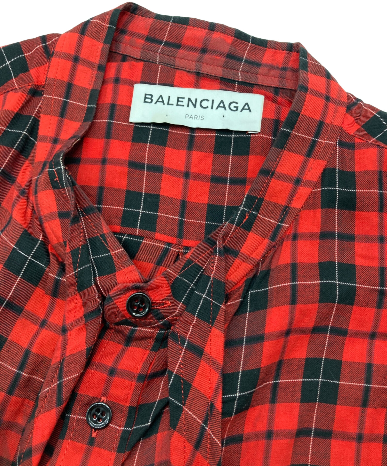 中古・古着通販】BALENCIAGA (バレンシアガ) TARTAN NEW SWING SHIRT 