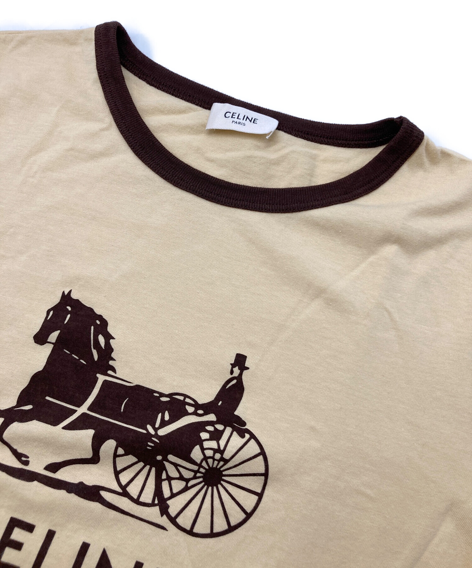 中古・古着通販】CELINE (セリーヌ) サルキープリント Tシャツ 