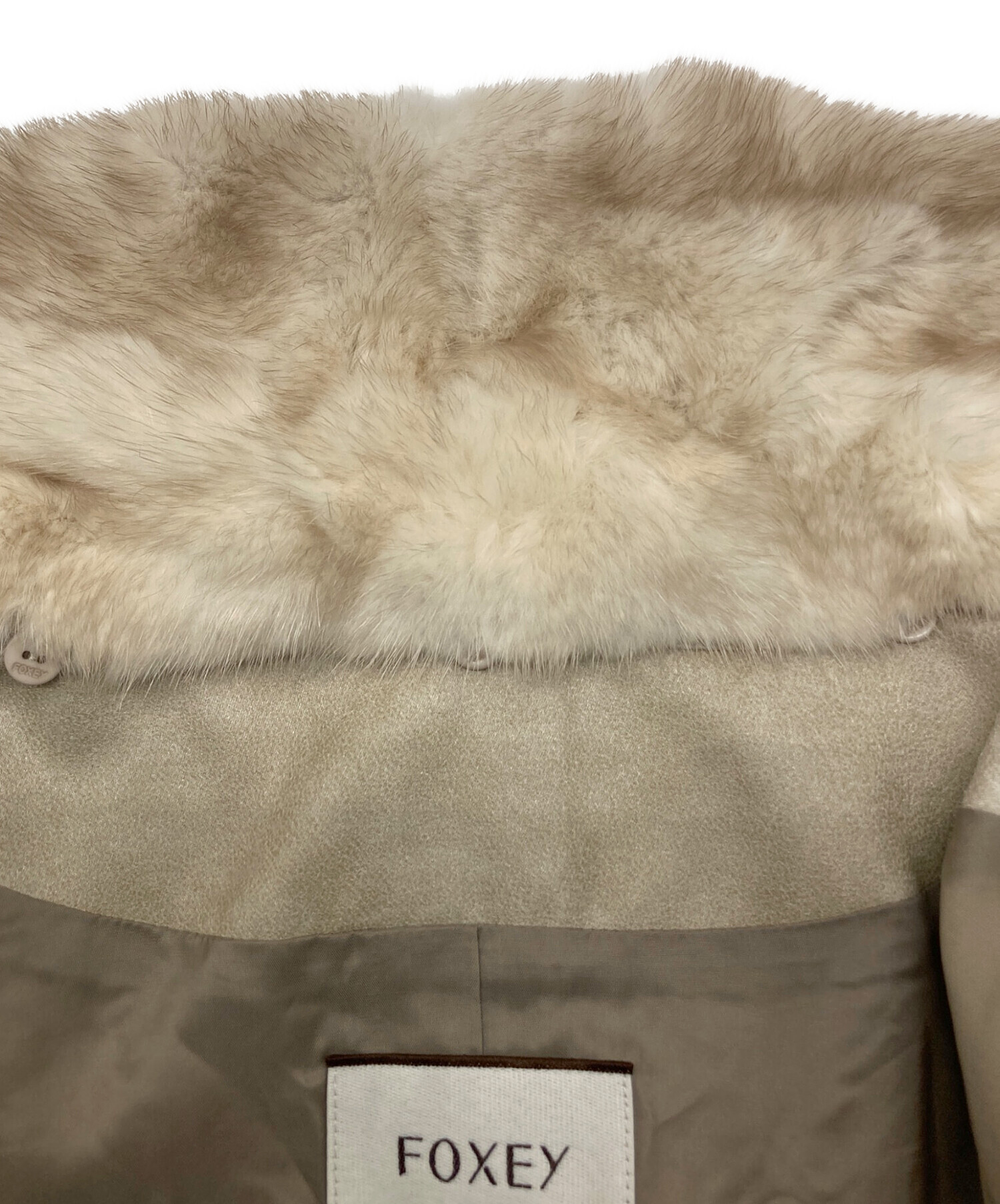 中古・古着通販】FOXEY (フォクシー) ミンクファージャケット ベージュ