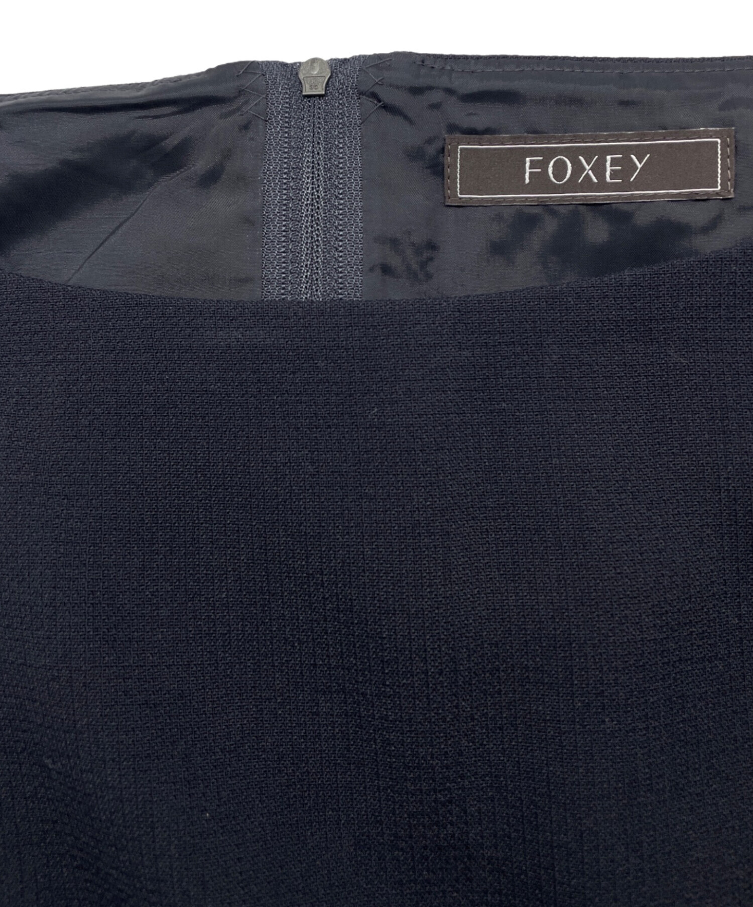 中古・古着通販】FOXEY (フォクシー) Magnolia ワンピース ネイビー