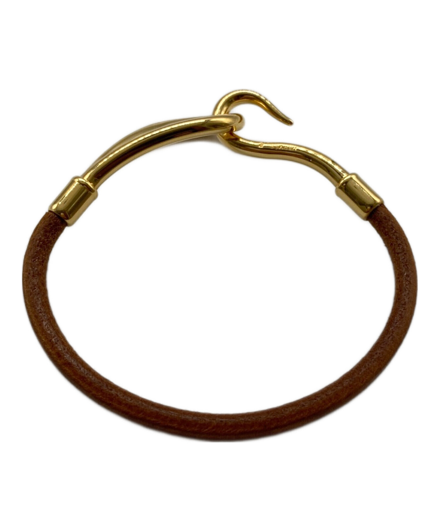 1円 □美品□ HERMES エルメス ジャンボ レザー 2連 シルバー金具