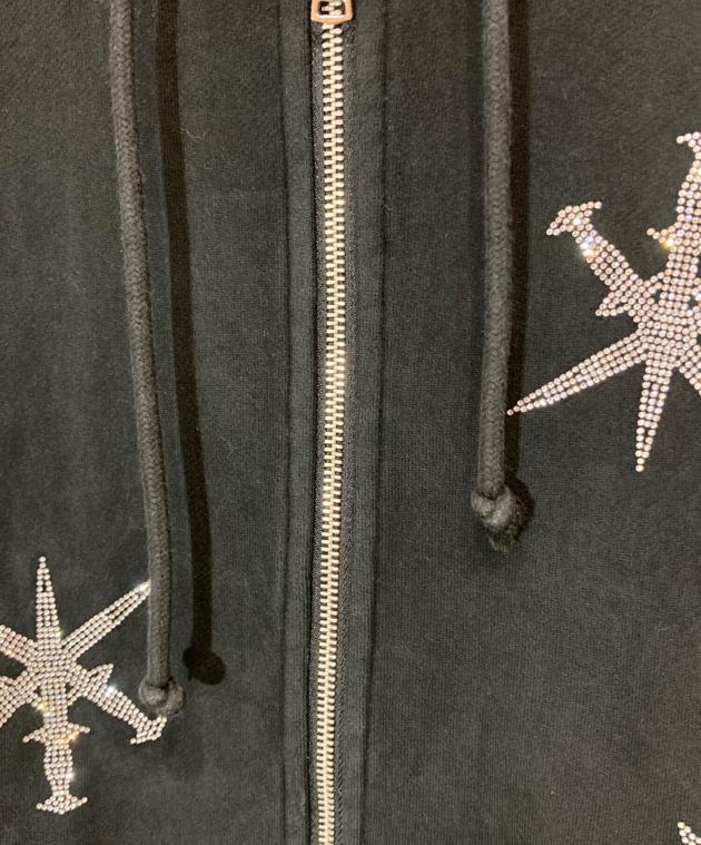 中古・古着通販】Unknown (アンノウン) ラインストーンジップパーカー