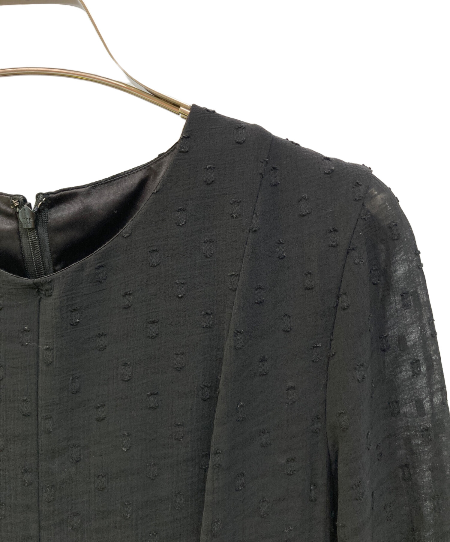 中古・古着通販】JENNE (ジェンヌ) 刺繍ドット フレアワンピース