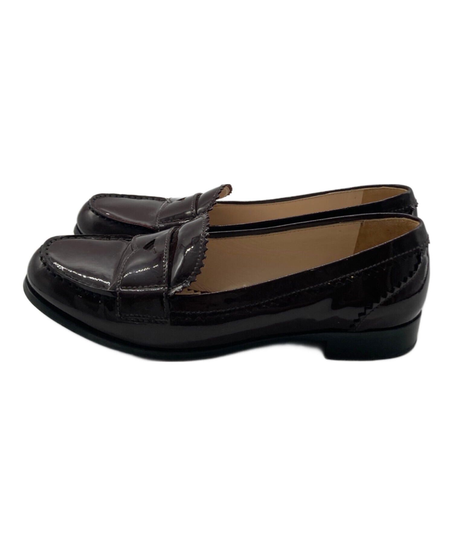 中古・古着通販】PRADA (プラダ) パテントコインローファー 中古・古着通販】PRADA (プラダ) パテントコインローファー