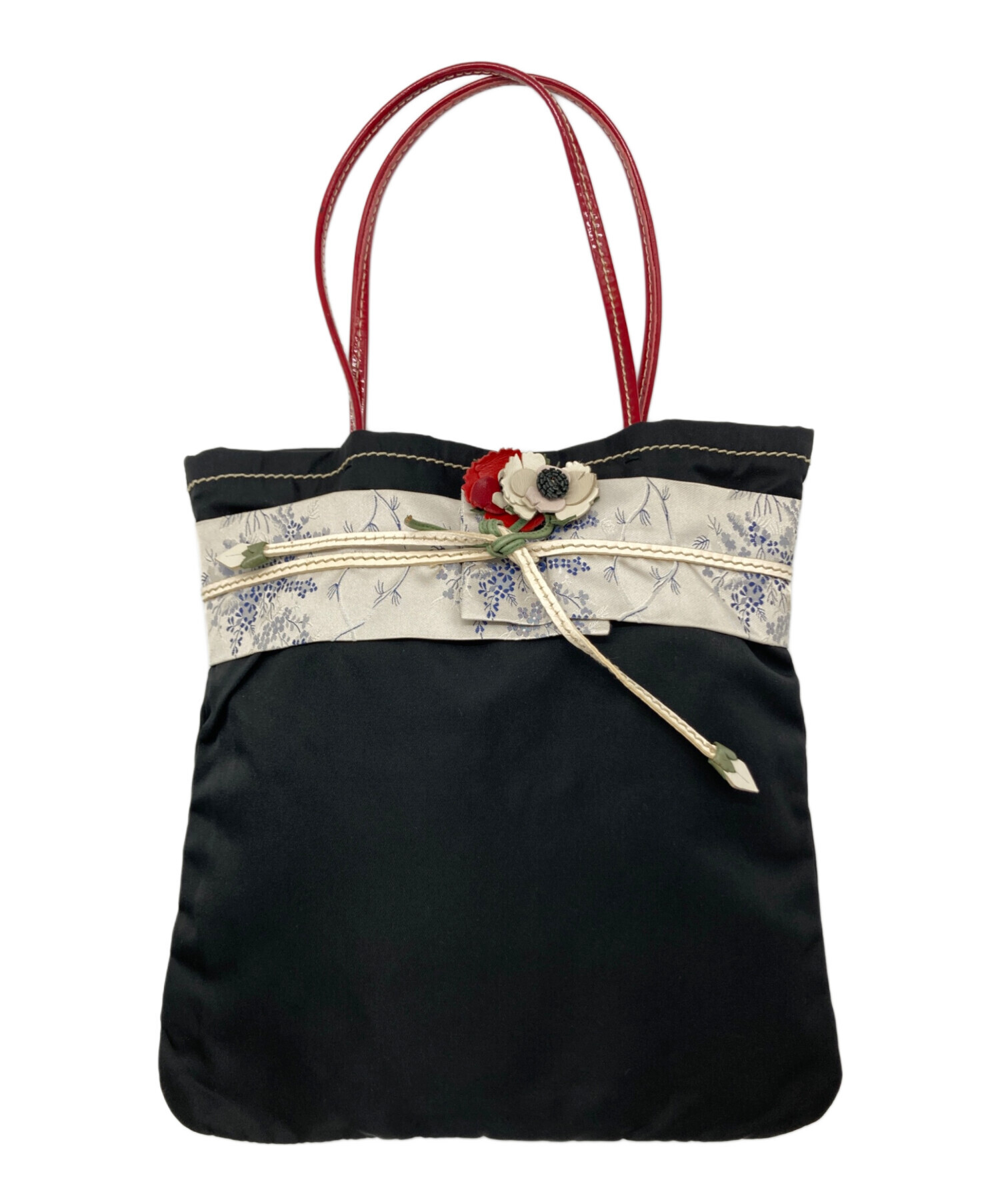 中古・古着通販】PRADA (プラダ) 着物 帯デザインミニトートバッグ 