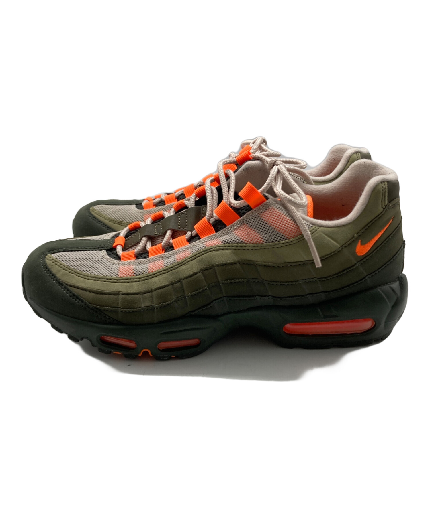 中古・古着通販】NIKE (ナイキ) Air Max 95 OG カーキ×オレンジ サイズ 