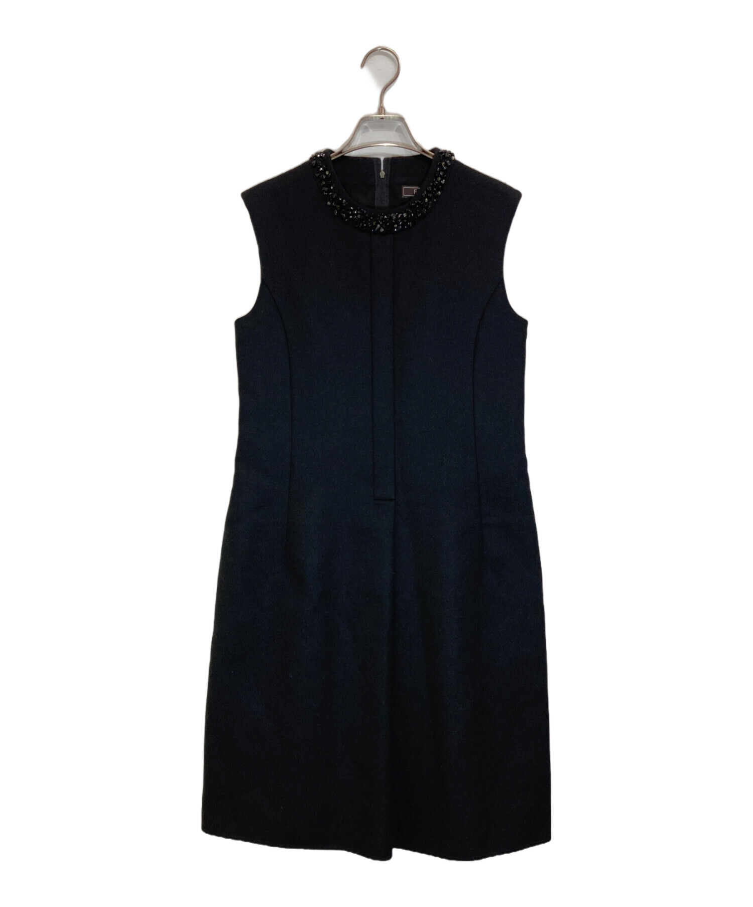 中古・古着通販】FOXEY (フォクシー) ビジューカラーウールワンピース