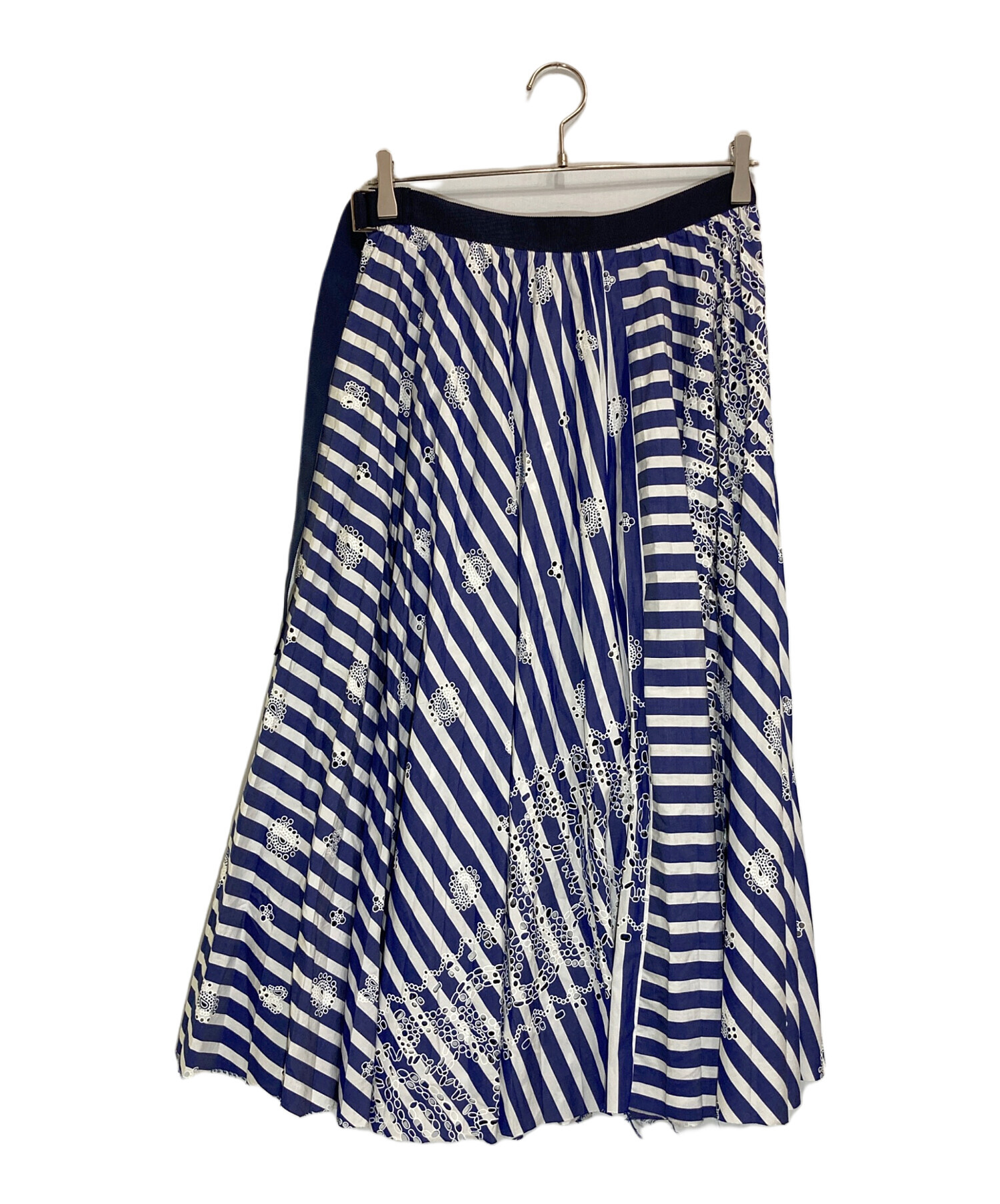 中古・古着通販】sacai (サカイ) ストライププリーツラップスカート