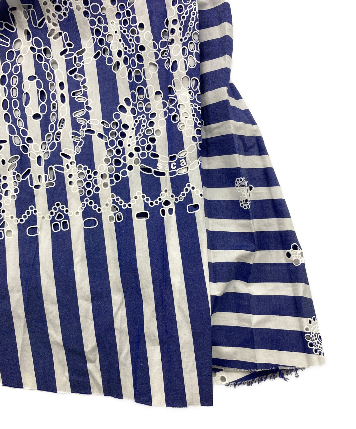 中古・古着通販】sacai (サカイ) ストライププリーツラップスカート