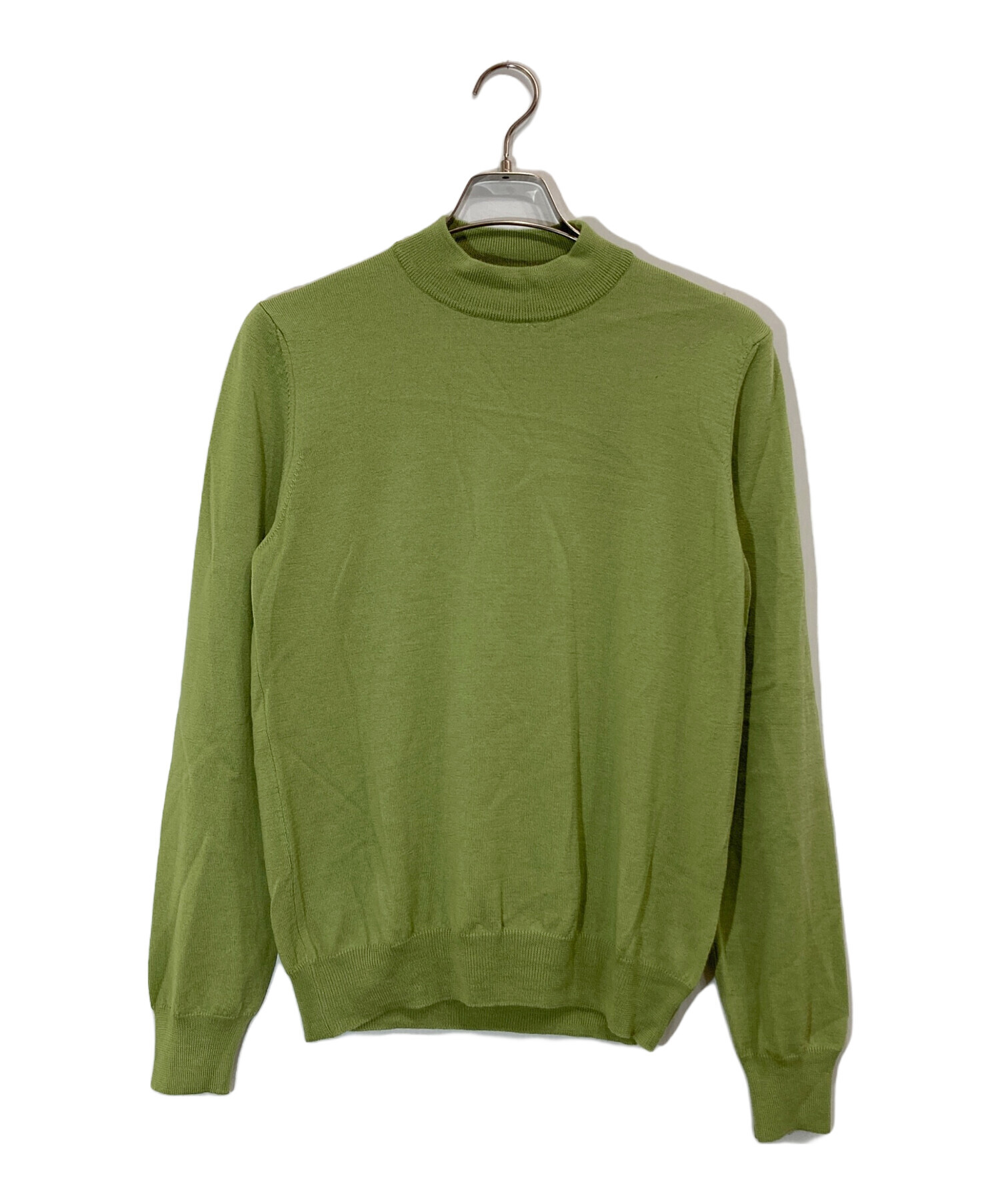 GRAN SASSO ダークグリーン モックネックセーター グランサッソ GRAN SASSO モックネック サイズ52 ダークグリーン Gran