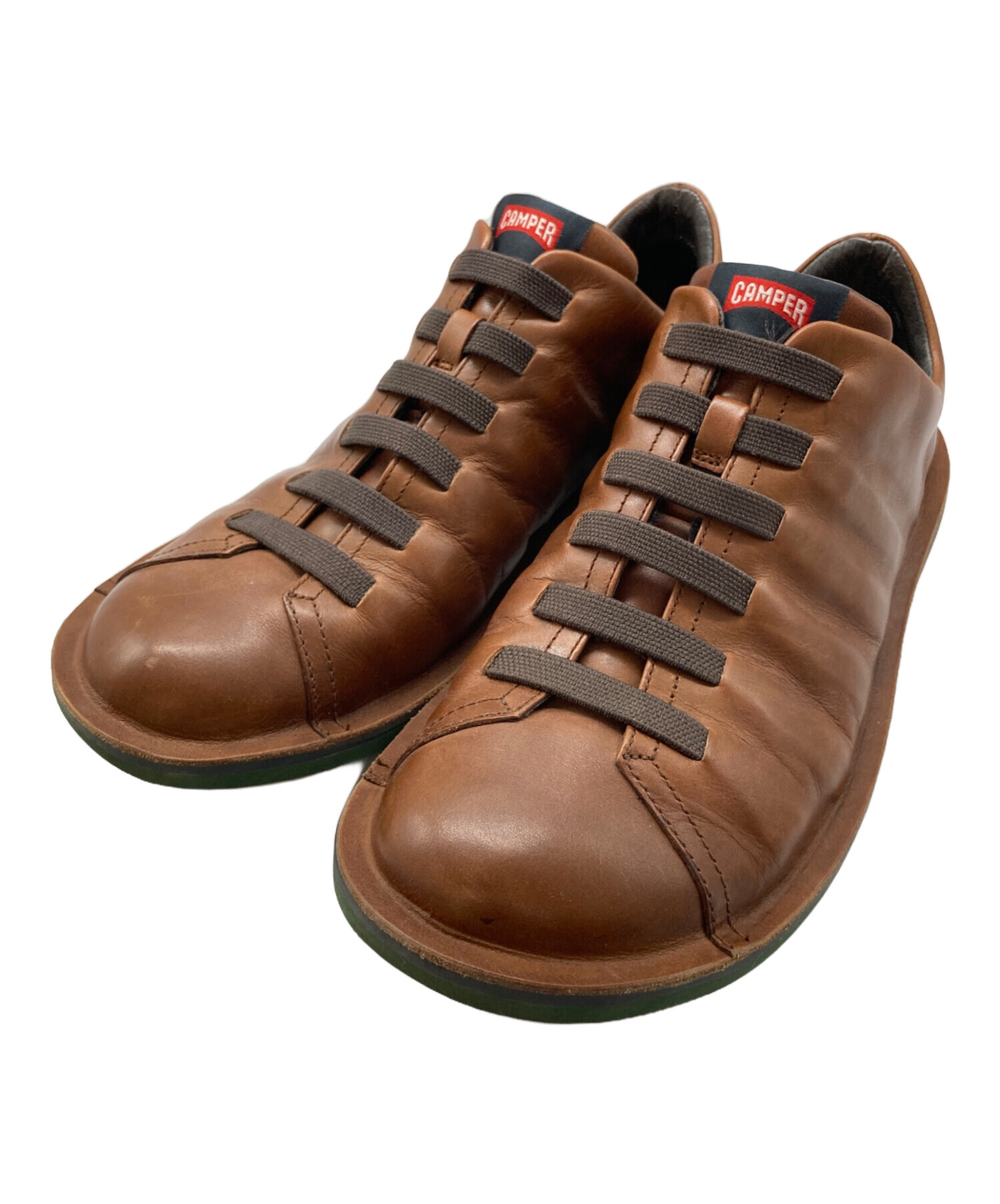 【美品】　Camper Beetle レザー ブラウン 41 ビートル 楽天市場】【返品交換可】 Camper カンペール BEETLE ビートル 18751