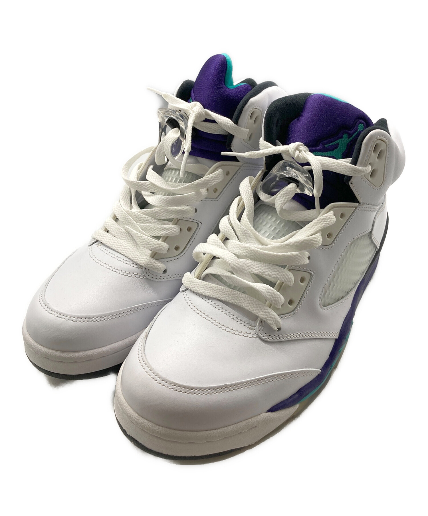 中古・古着通販】NIKE (ナイキ) AIR JORDAN 5 RETRO ホワイト×パープル 