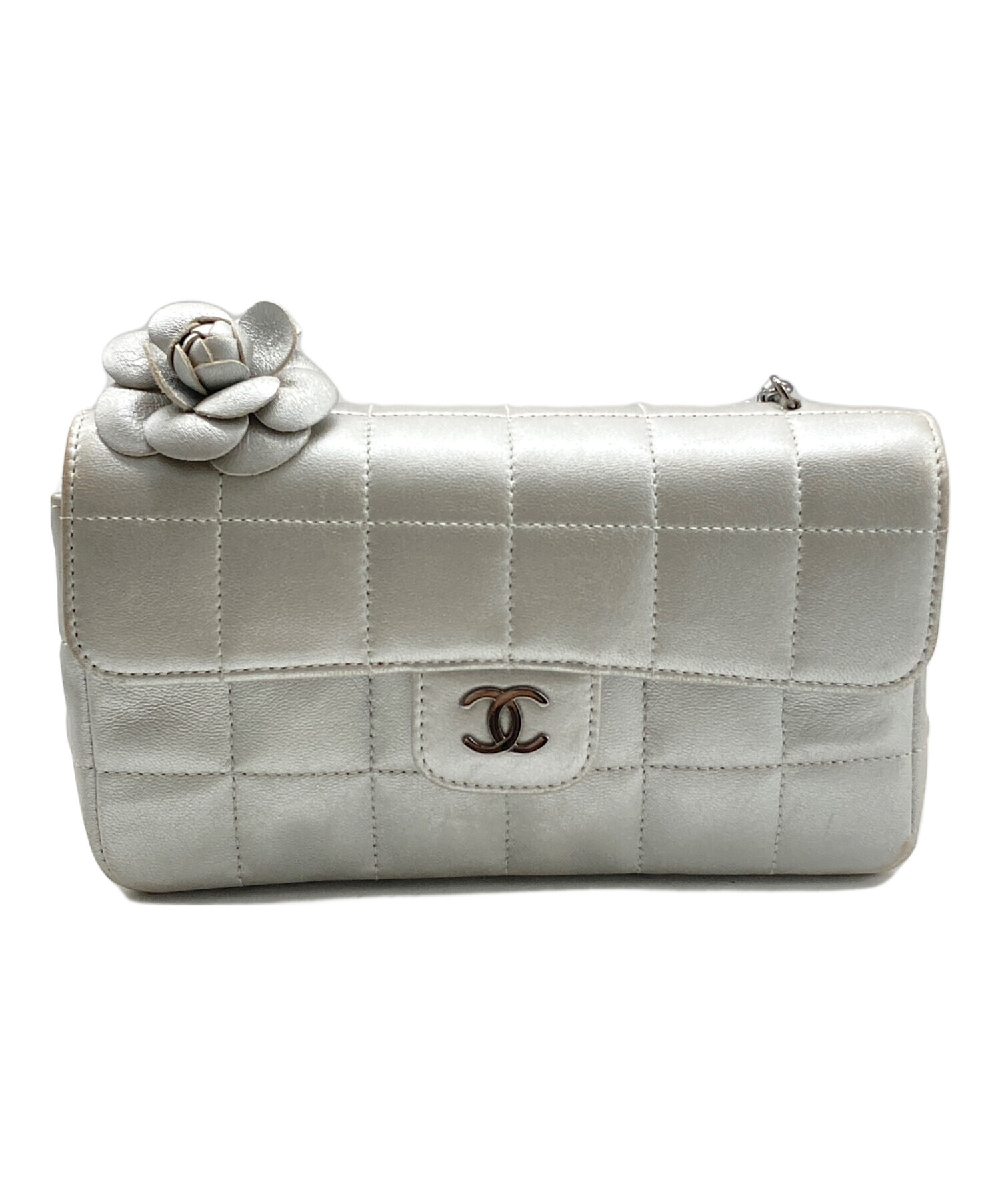 中古・古着通販】CHANEL (シャネル) カメリアチョコバー チェーン 