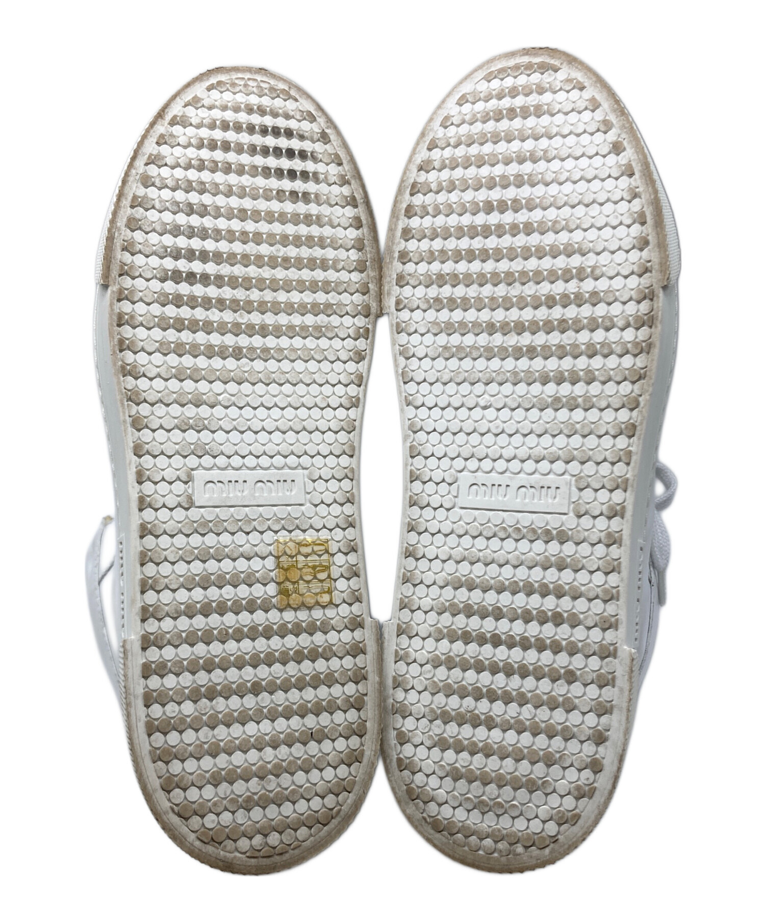 中古・古着通販】MIU MIU (ミュウミュウ) グリッターハイカット 