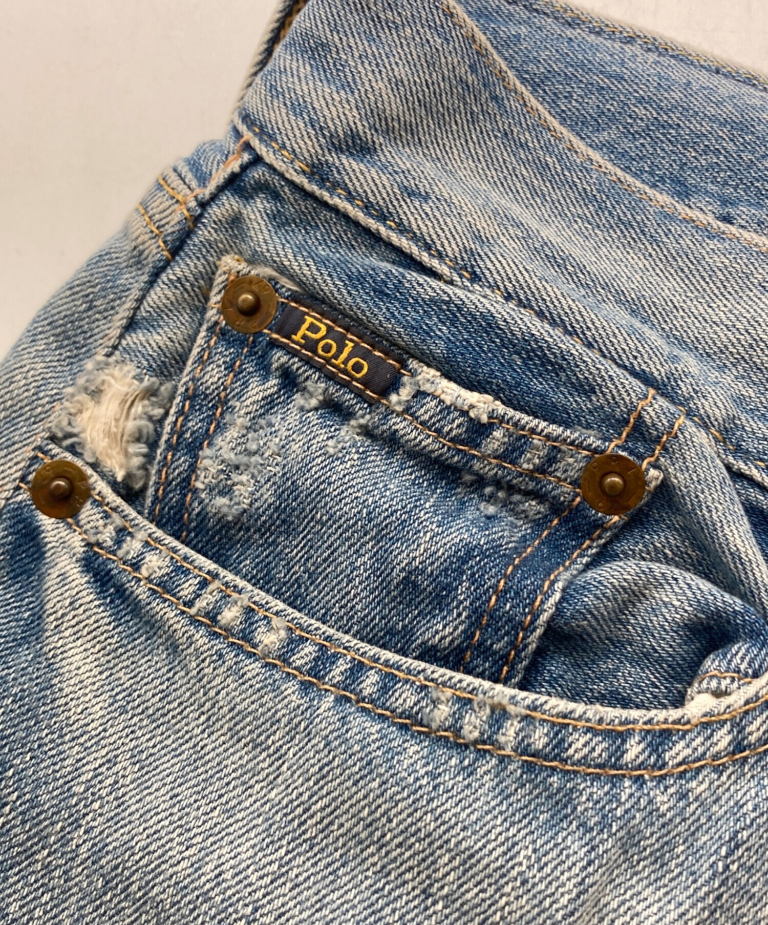 未使用タグ＊Polo Ralph Lauren　 パッチワークデニム 中古・古着通販】POLO RALPH LAUREN (ポロ・ラルフローレン) パッチ