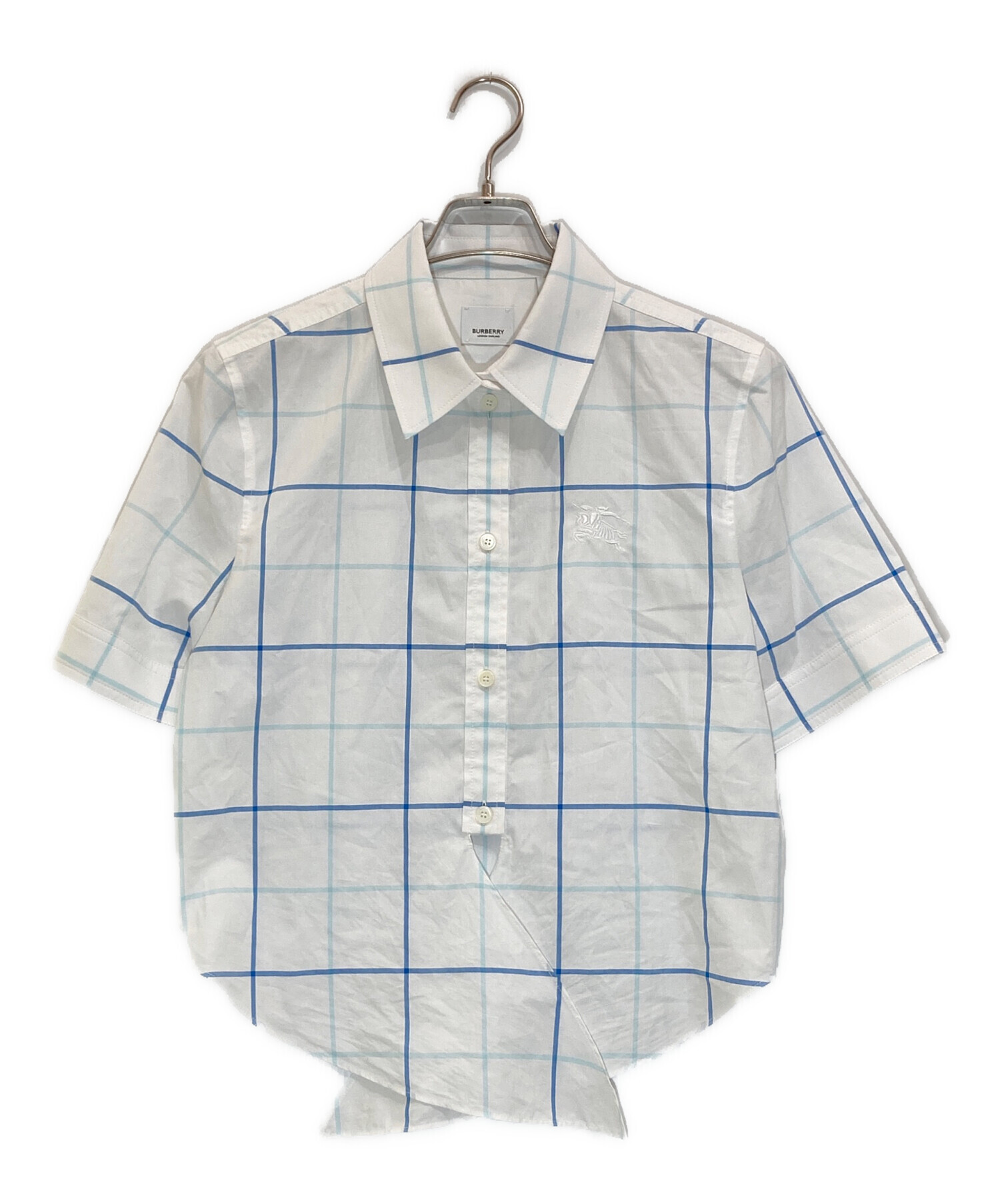 中古・古着通販】BURBERRY (バーバリー) ロゴデザインチェックシャツ