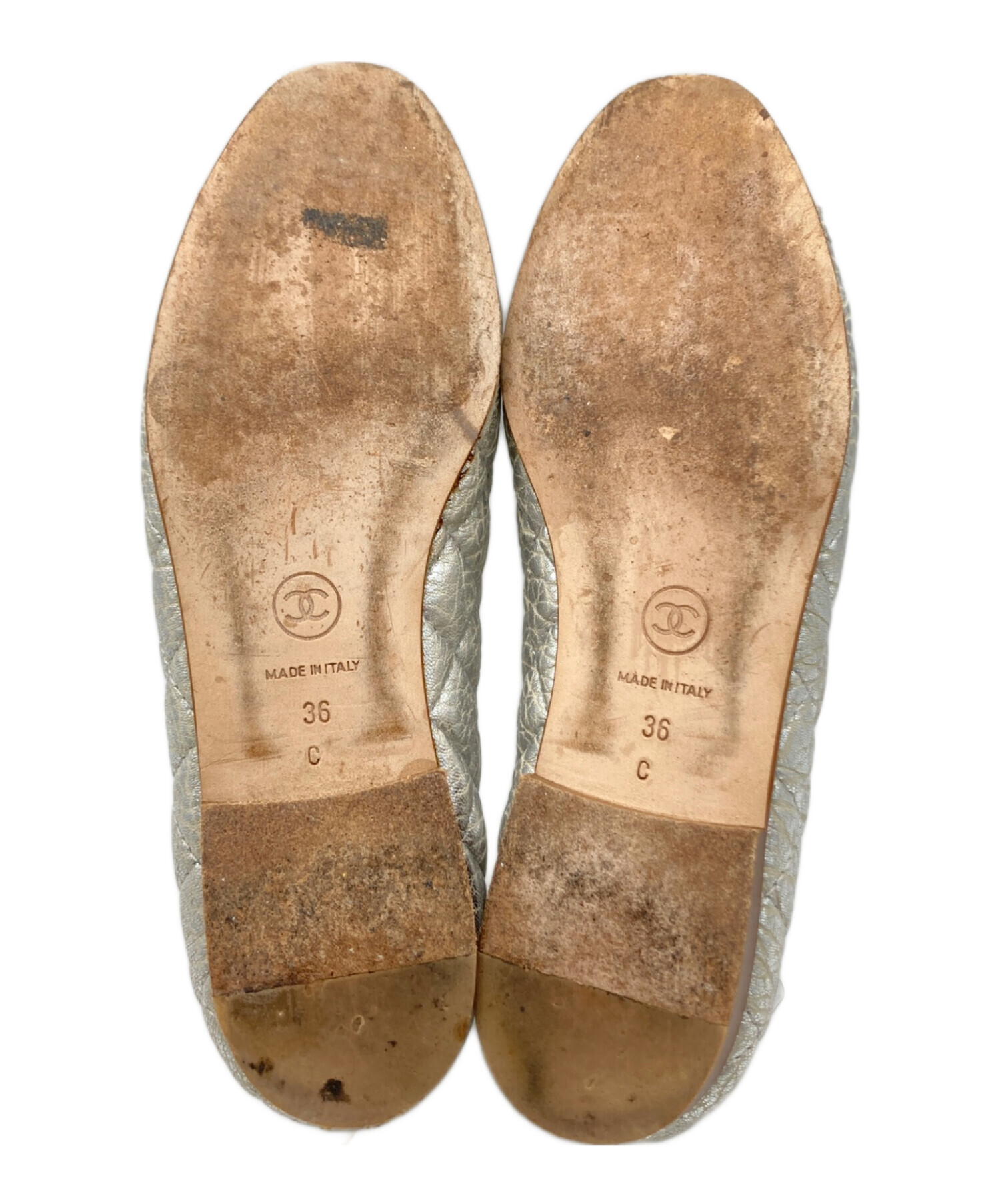 中古・古着通販】CHANEL (シャネル) マトラッセココマークフラット