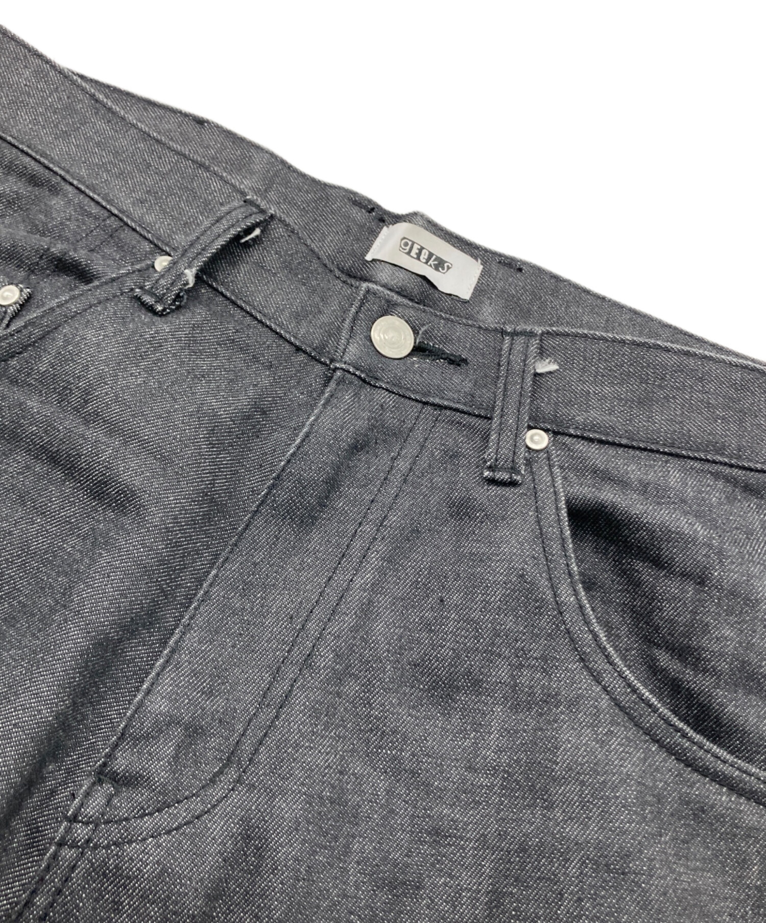 中古・古着通販】geeks (ギークス) INDIGO DENIM BAGGY PANTS 