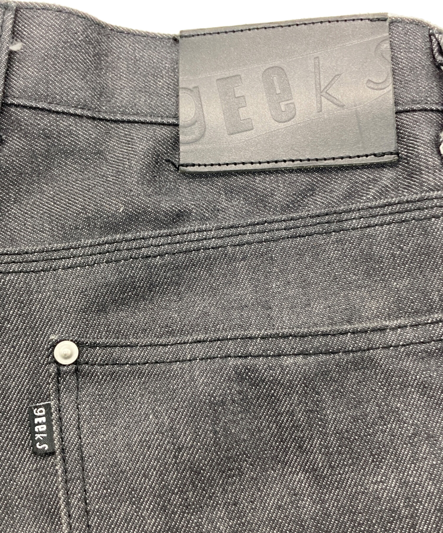 中古・古着通販】geeks (ギークス) INDIGO DENIM BAGGY PANTS 