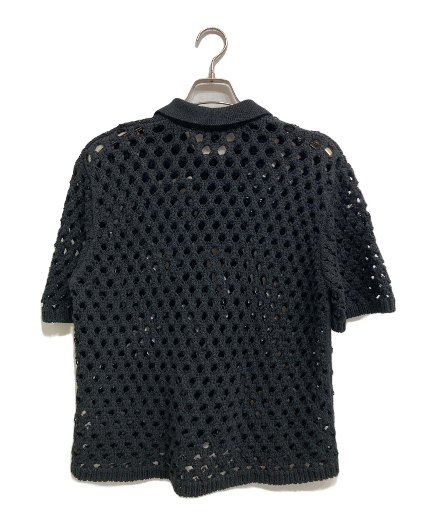 中古・古着通販】stussy (ステューシー) BIG MESH POLO SWEATER 