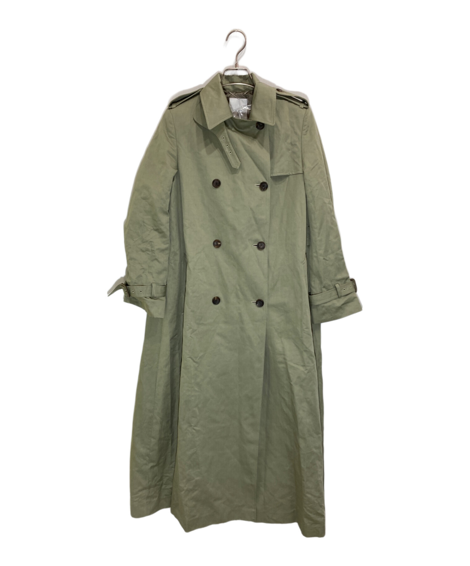 中古・古着通販】EBURE (エブール) コットンリネントレンチコート 