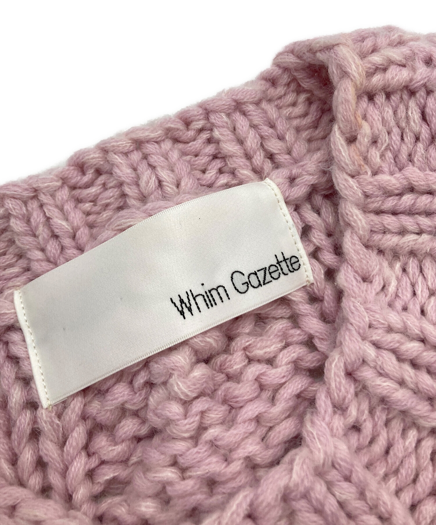 中古・古着通販】Whim Gazette (ウィムガゼット) ハンドケーブルニット