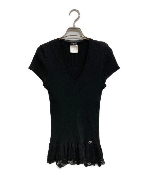 中古・古着通販】CHANEL (シャネル) ココマーク サマーニット ブラック