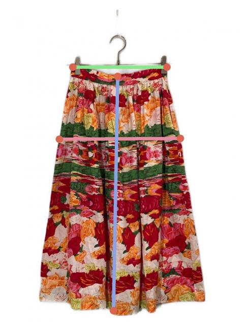 しゃーさん 中古・古着通販】KENZO (ケンゾー) 花柄スカート レッド サイズ:M
