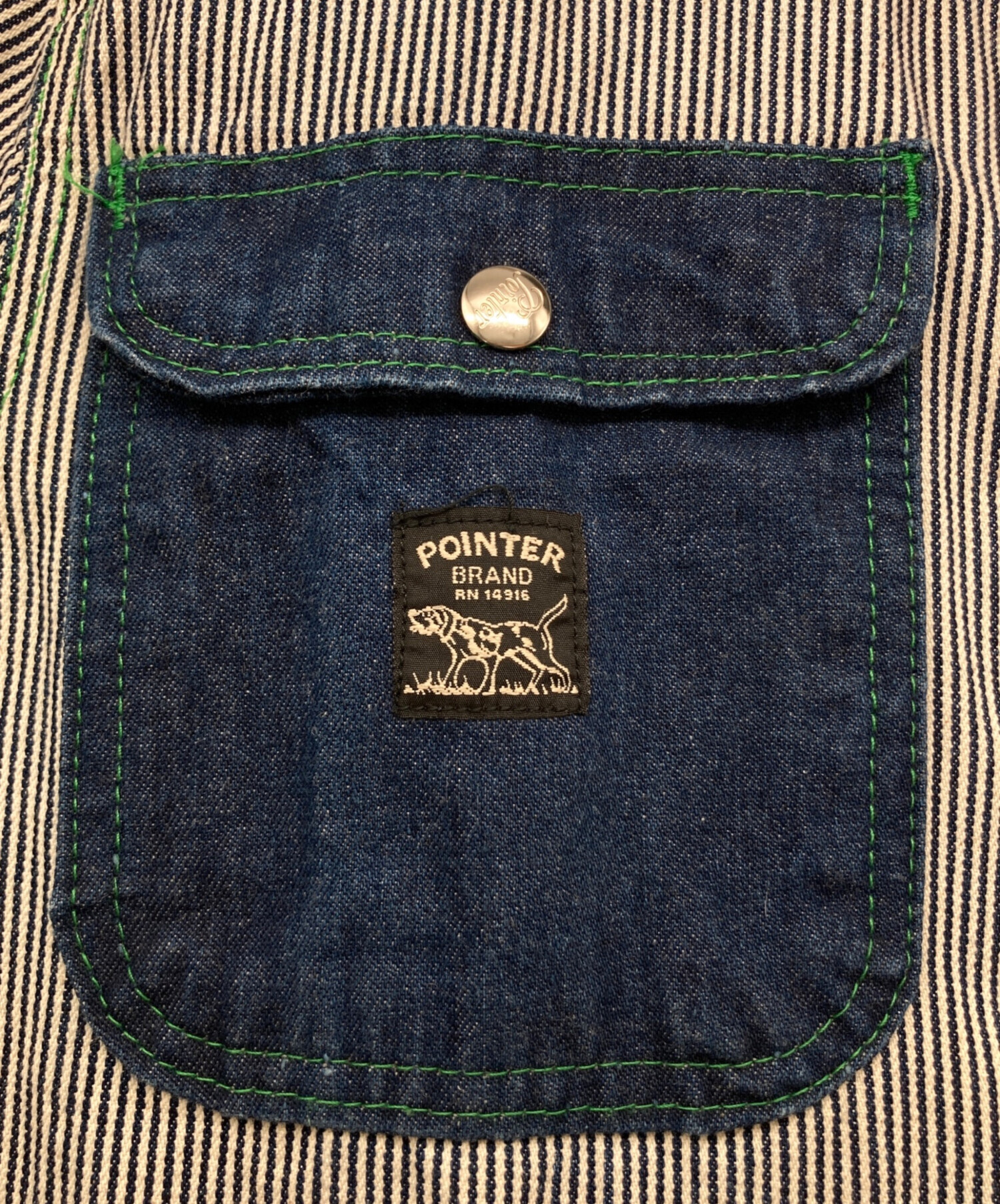 中古・古着通販】POINTER (ポインター) ヒッコリー カバーオール