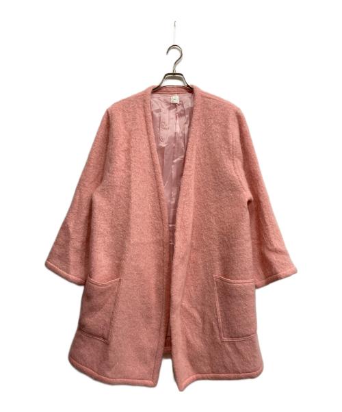 【新品】make ai モヘアコート(ピンク) ビス VIS モヘアタッチシアーニット （ピンク（63）） - ファッション