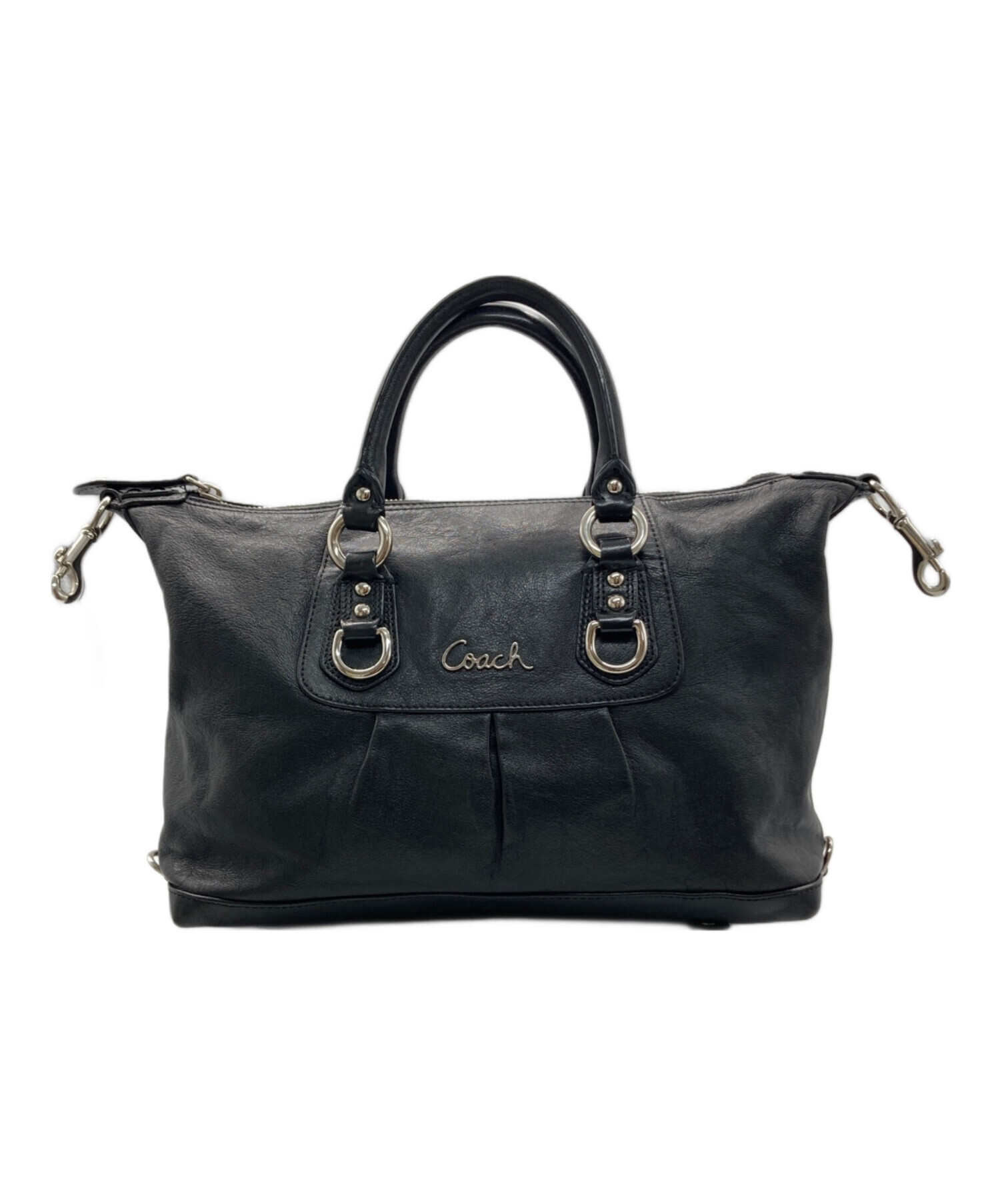 中古・古着通販】COACH (コーチ) 2WAYバッグ ブラック｜ブランド・古着 