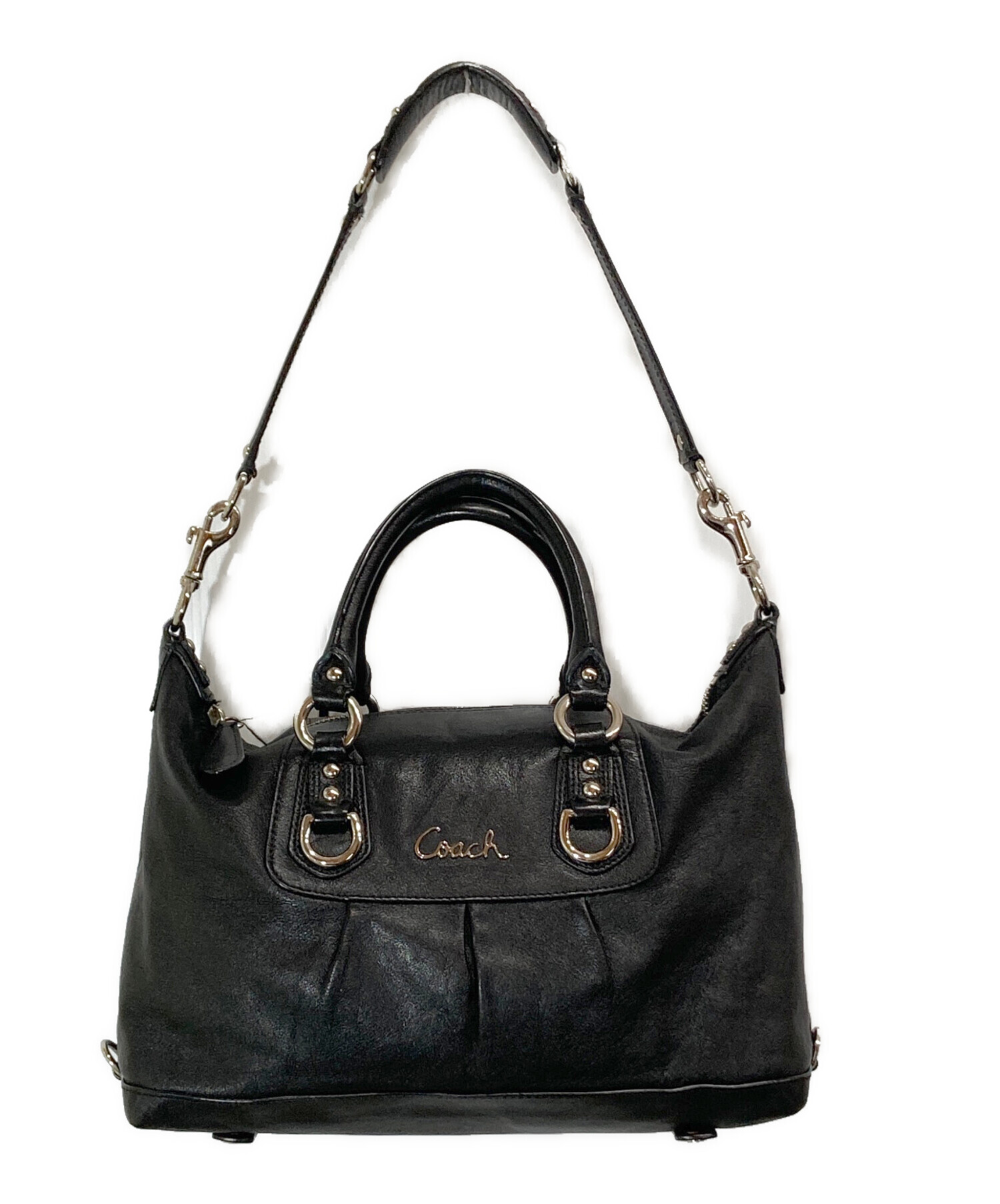 中古・古着通販】COACH (コーチ) 2WAYバッグ ブラック｜ブランド・古着 