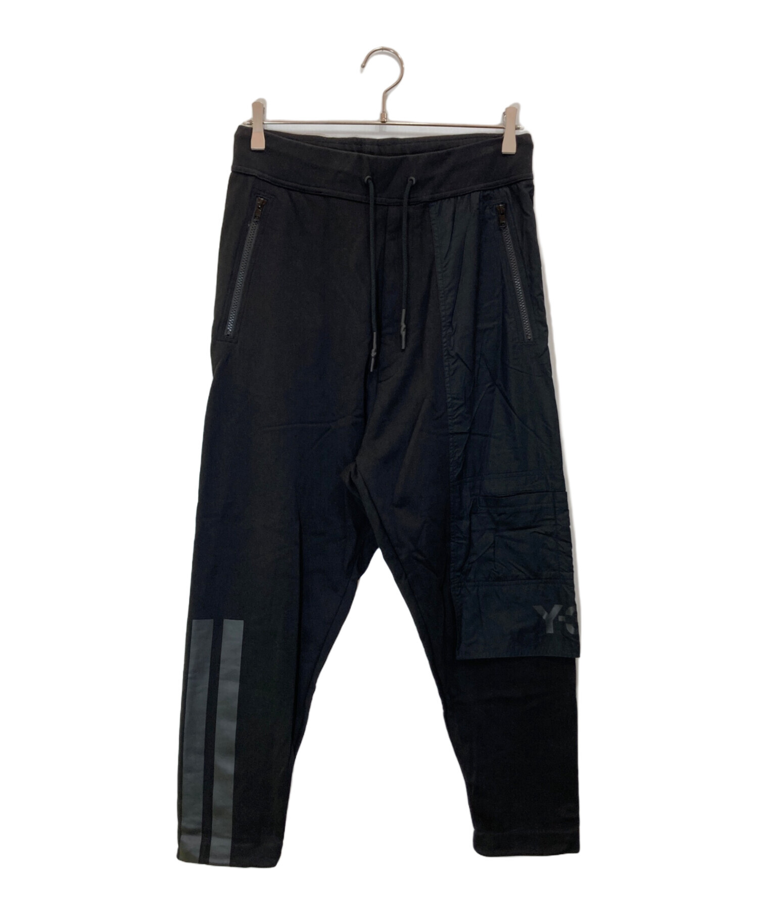 中古・古着通販】Y-3 (ワイスリー) デザインイージーパンツ ブラック