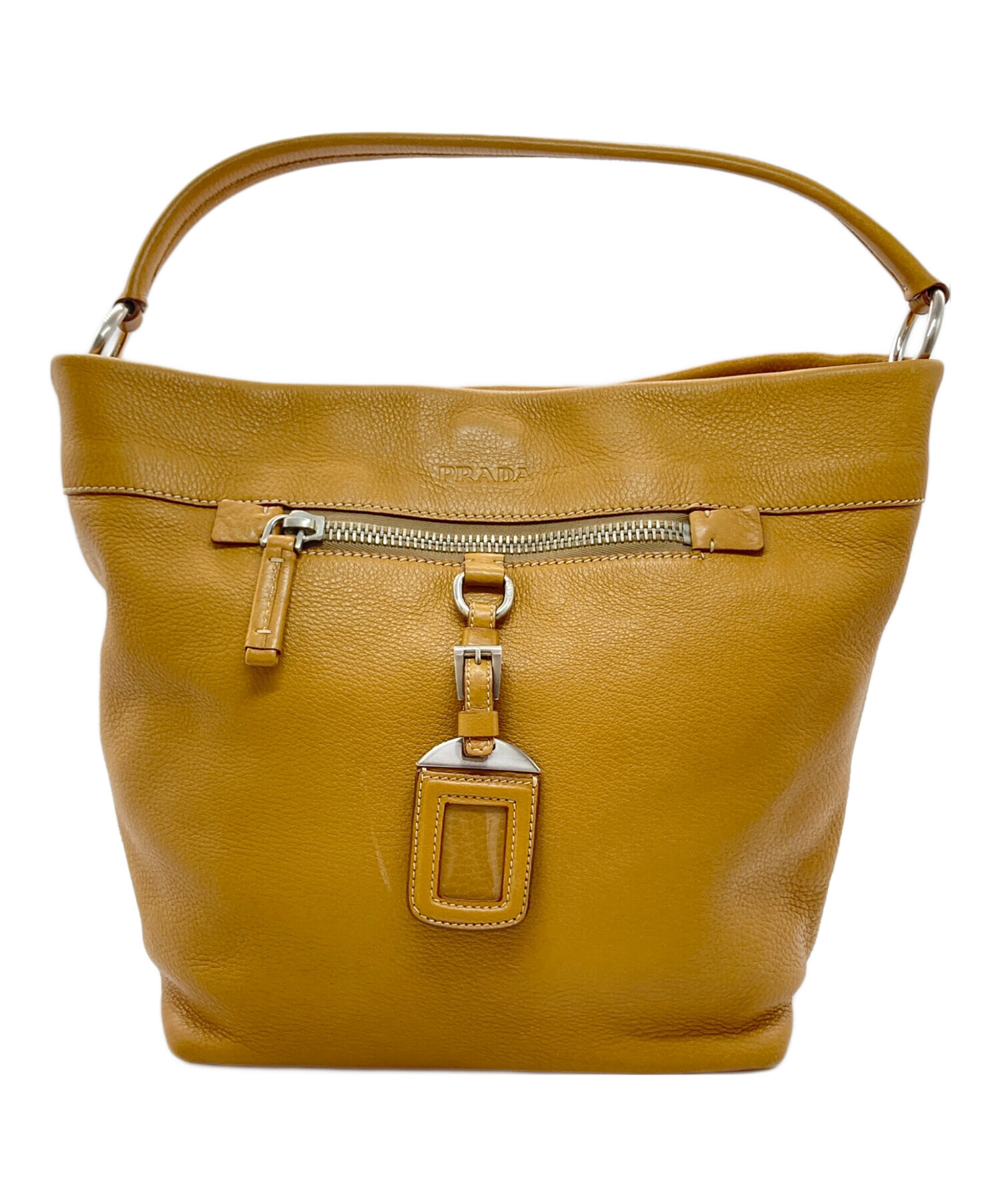 中古・古着通販】PRADA (プラダ) ワンショルダーバッグ イエロー 