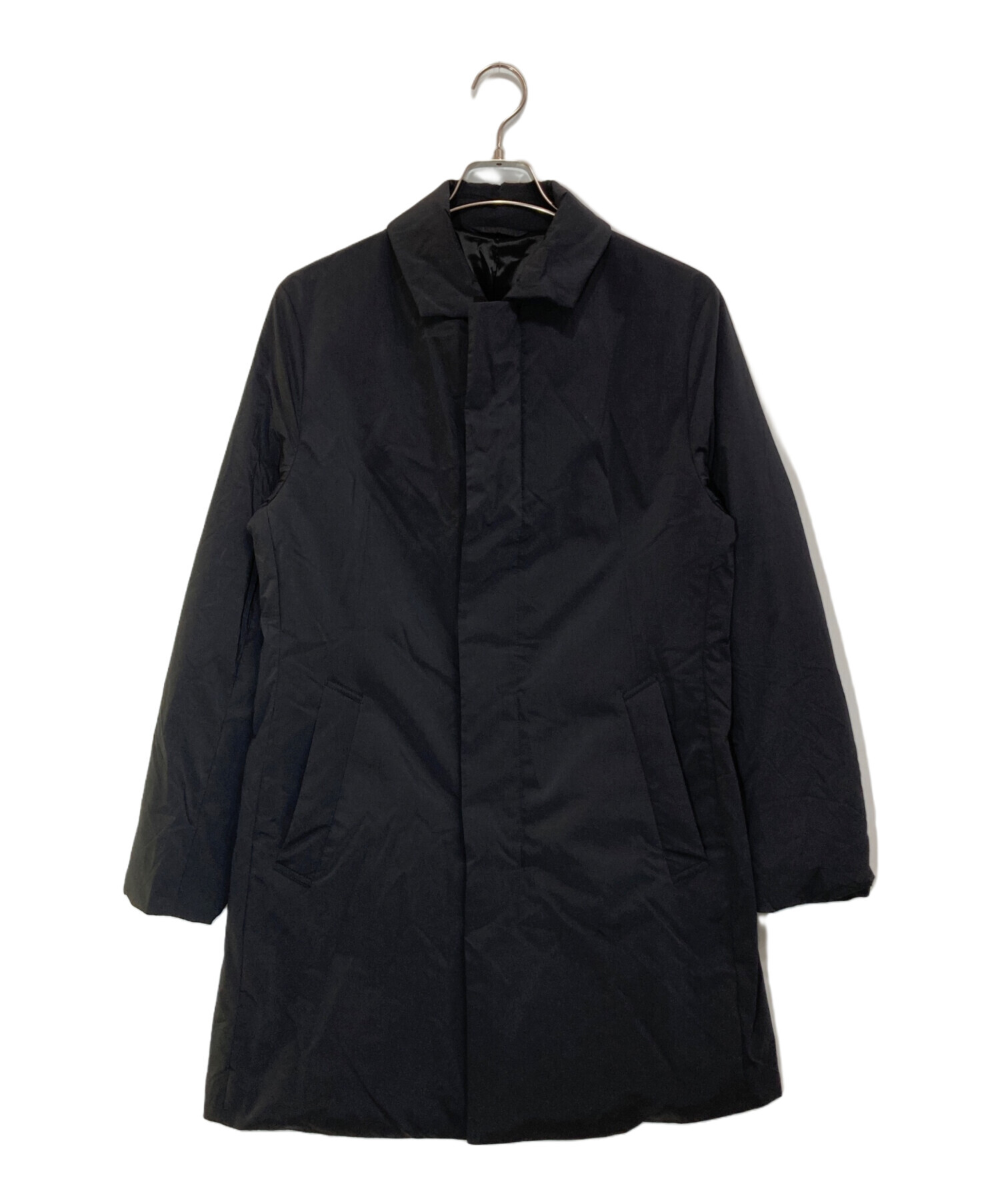 エポカウォモ　ライナー付　ステンカラーコート　ブラック　４６ 中古・古着通販】EPOCA UOMO (エポカ ウォモ) ダウンステンカラー