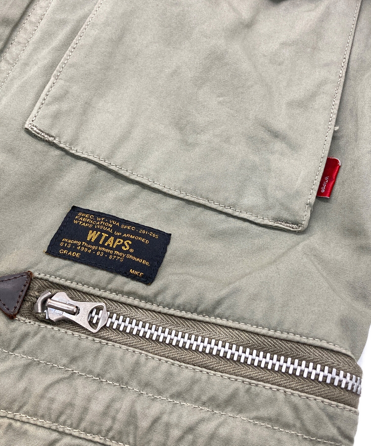 中古・古着通販】WTAPS (ダブルタップス) M65ジャケット グリーン 