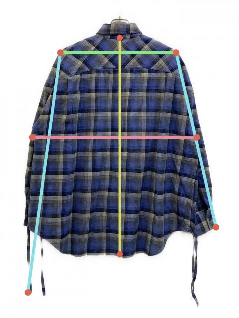 中古・古着通販】FACETASM (ファセッタズム) チェックシャツ グレー