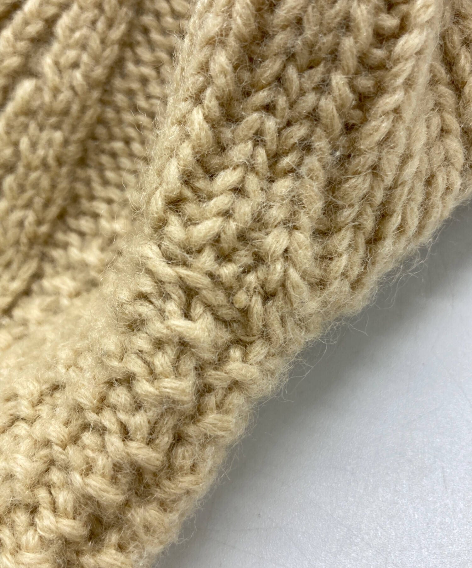 美品✨ RRL ダブルアールエル ローゲージ ケーブルニット ウール ベージュ 中古・古着通販】RRL (ダブルアールエル) ケーブルニット ベージュ