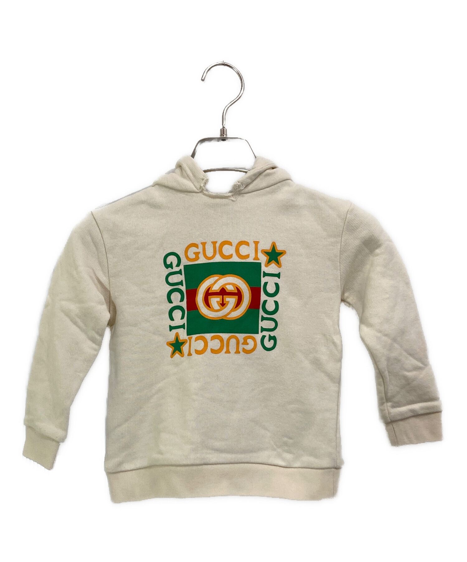 中古・古着通販】GUCCI (グッチ) ロゴパーカー ベージュ サイズ:SIZE 