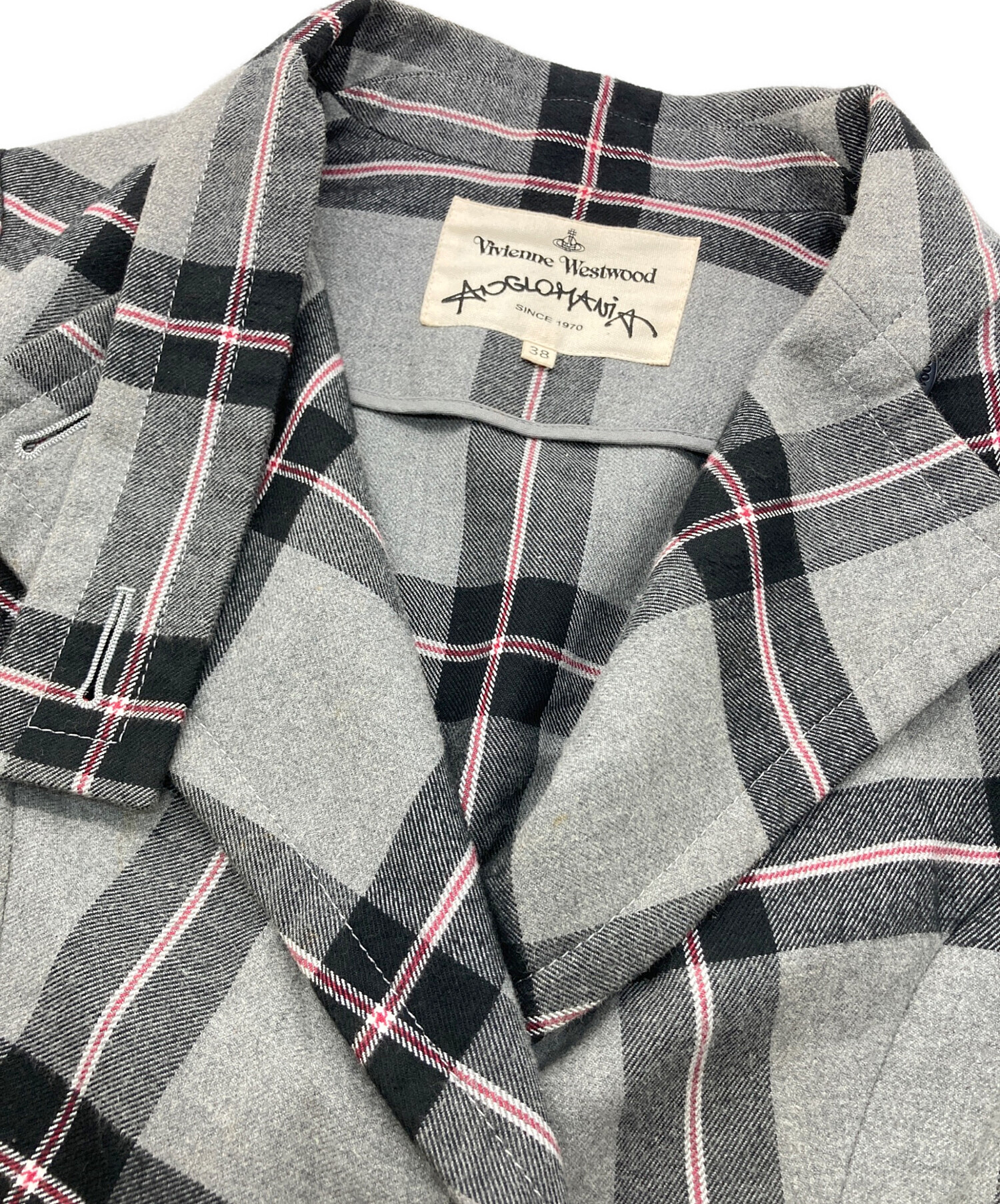 vivienne westwood anglomania チェックブルゾン | ヤマダウェブコム