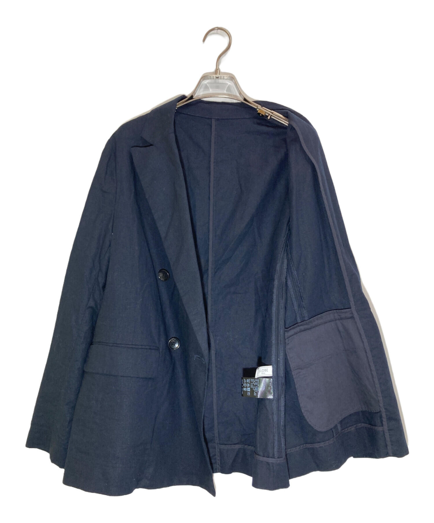 SLOBE IENA 2024SS リネンライクダブルブレストジャケット 中古・古着通販】SLOBE IENA (スローブ イエナ) リネンコットンダブル